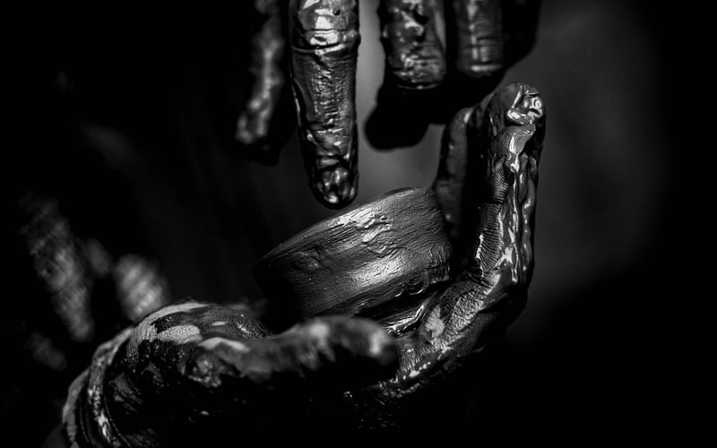 Hands typing on keyboard